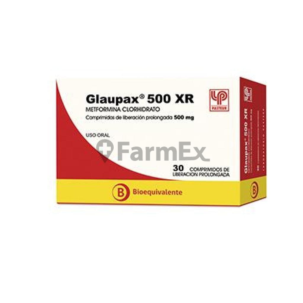 Glaupax 500 XR x 30 comprimidos Farmex-BanMedica-Persistente